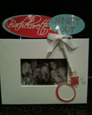 Autographed bachelorette party frame.