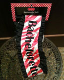 Bachelorette sash.